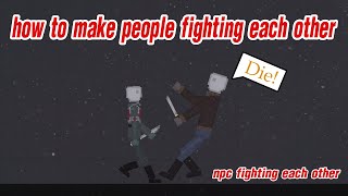 people playground  How to make people fight [upl. by Haeel]