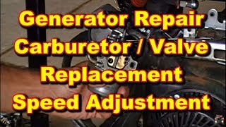 Generator Repair Coleman Powermate Valve and Carburetor [upl. by Daveda447]