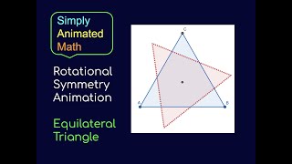 Rotational Symmetry Animation Equilateral Triangle [upl. by Ralip]