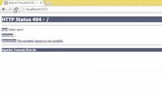 Apache Tomcat HTTP status 404 error [upl. by Autum766]