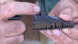 flintknapping a slab part 1 [upl. by Droflim]