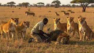 He Freed a Lion from Barbed Wire What the Lions Do Next Will Leave You Speechless [upl. by Agnot710]