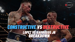 How Kambosos Jr Dismantled Lopez  Fight Breakdown Analysis [upl. by Smailliw]