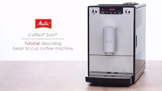 Caffeo® Solo®  Tutorial descaling bean to cup coffee machine [upl. by Aihset775]