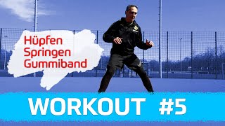 Workout 5 Gummiband Hüpfen Springen [upl. by Gersham383]