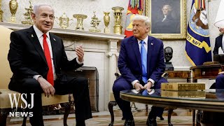 Trump Meets With Israel’s Netanyahu to Hold Talks on Gaza CeaseFire  WSJ News [upl. by Assela]