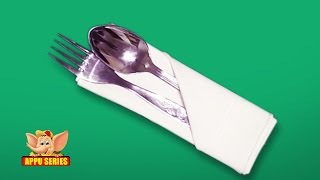 Fold a Silverware Napkin Pouch [upl. by Tsirhc]