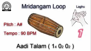 Aadi Talam  Mridangam Loop [upl. by Hamel]