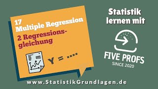 172 Multiple Regression  Regressionsgleichung [upl. by Etnovert]