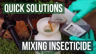 Quick Solutions How to Mix Insecticide [upl. by Eirol]