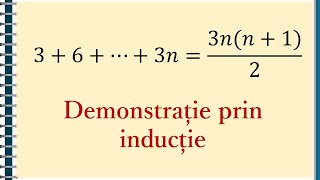 IX Metoda inductiei matematice 1  Proof by Induction Materaro [upl. by Bremser]