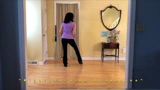 Turning Grapevines – How To Do Turning Grapevines – Line Dance [upl. by Haynor]