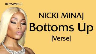 Nicki Minaj  Bottoms Up Verse  Lyrics excusemeimsorryreallysuchaladytiktokcouldigetthatremycoke [upl. by Ayyn]