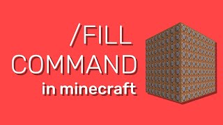 Minecraft Fill Command 118 How to Build FAST Tutorial [upl. by Kinom458]