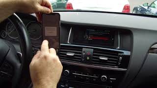 How to pair iPhone with BMW X3 [upl. by Lexa661]