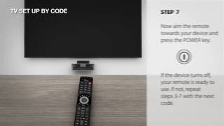 Universal Remote Control – URC 7980 Smart Control – how to setup by Code [upl. by Lon]