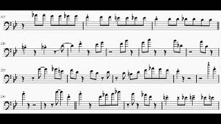 Blue Trombone  JJ Johnson Trombone Solo Transcription [upl. by Riplex]