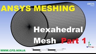 ✅ ANSYS MESHING  Hexahedral Mesh  Pipe  Part 12 [upl. by Cirdek]