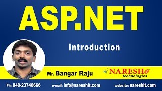 ASP NET Introduction  ASPNET Tutorials  MrBangar Raju [upl. by Ahsimit]