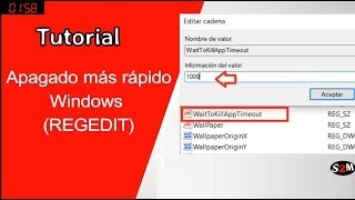 Apagar windows muy rapido modificando WaitToKillAppTimeout [upl. by Sig977]