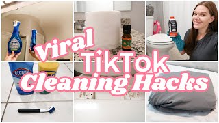 TIKTOK CLEANING HACKS  TESTING VIRAL TIKTOK CLEANING HACKS  CLEANTOK [upl. by Georgiana]