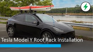 Tesla Model Y Roof Rack Installation Guide Step by Step [upl. by Ettennil]