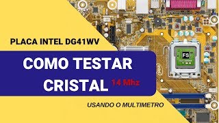 Como Testar Cristal Oscilador Multímetro [upl. by Eenahs167]