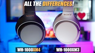 Sony WH1000XM4 vs WH1000XM3  ALL THE DIFFERENCES [upl. by Lorola]