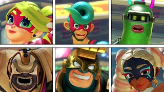 ARMS  All Characters Victory Poses  Winning Animations All DLC Included [upl. by Violet]