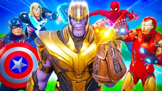 THANOS vs AVENGERS Fortnite Manhunt [upl. by Aliuqat]