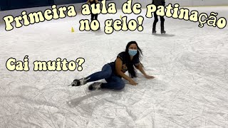 APRENDENDO A PATINAR NO GELO  MINHA PRIMEIRA AULA ARENA ICE BRASIL 1 [upl. by Juline55]