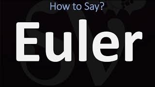 How to Pronounce Euler CORRECTLY [upl. by Karlik]