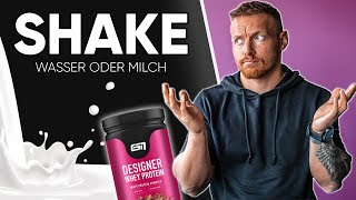 MILCH oder WASSER Das ist der Unterschied beim PROTEINSHAKE [upl. by Mond]