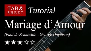 Mariage dAmour  Guitar Lesson  TAB [upl. by Haggar218]