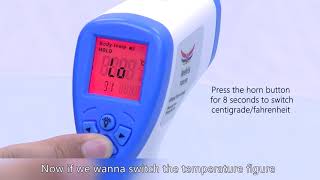 Non contact Infrared thermometer operation guide [upl. by Sigler298]