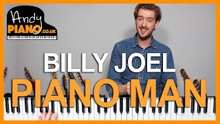 Piano Man  Billy Joel Piano Tutorial  How to play songs [upl. by Teahan]