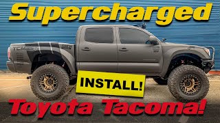 PART 12  TOYOTA TACOMA 40L V6 SUPERCHARGER SYSTEM INSTALLATION [upl. by Aihtnyc]