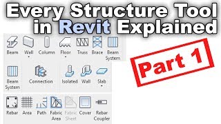 Every Structure Tool in Revit Tutorial Part 1 [upl. by Nimsay885]