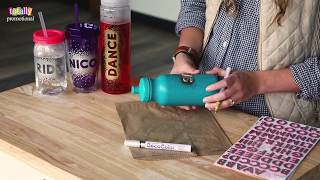 Personalized Water Bottles  Easy DIY [upl. by Eiramnerual]