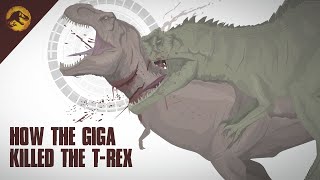 How the Giganotosaurus killed the TRex  InDepth Analysis  Jurassic World Dominion [upl. by Ainaj]