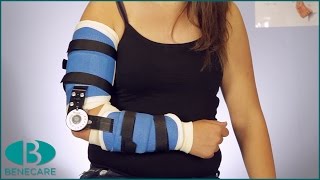 How to Apply a Hinged Elbow Brace [upl. by Bierman]