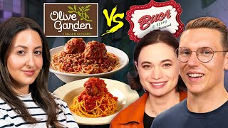 Olive Garden vs Buca Di Beppo ft Angela Giarratana [upl. by Sherburn]