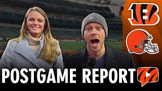 Postgame Report Bengals Keep Playoff HOPES Alive Beat Browns 246 [upl. by Aneehsar]