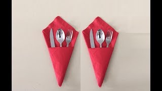 DIY Easy Napkin Folding by MadeByFate 6 [upl. by Roybn]