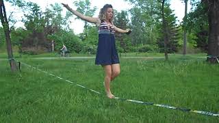 Barefoot Slackline Girl [upl. by Katlin551]