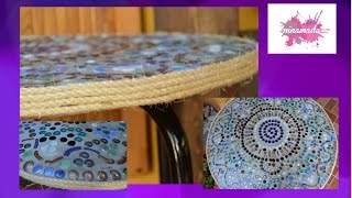 DIY Table en mosaïque  Mosaic table [upl. by Allesor]