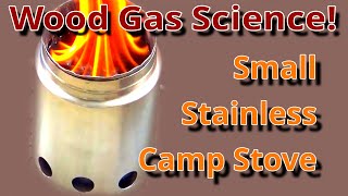 DIY Small Stainless Steel Tent Stove Wood Gas Stove Science Camping Stove [upl. by Archibold]