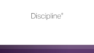 Discipline  Learn more about your innate talents from Gallups Clifton StrengthsFinder [upl. by Minica]