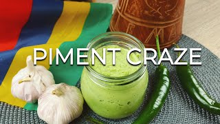 Piment Crazé Recipe  Green Chilli Paste the Mauritian Way [upl. by Scevour443]