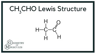 CH3CHO Lewis Structure Acetaldehyde [upl. by Magree]